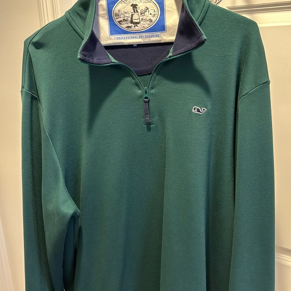 Vineyard vines “forest green” 1/4 zip